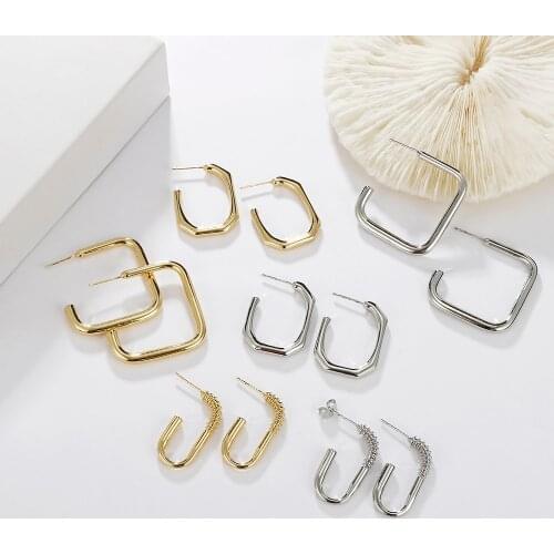 2020 New Vintage Gold and Silver Ladies Multi-dangling Earrings серьги Jewelry Steampunk Ear Clip Gift