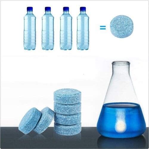 10pcs Car Solid Cleaner Effervescent Tablets Spray for Peugeot Jeep Harley-Davidson Buick Bentley Scania