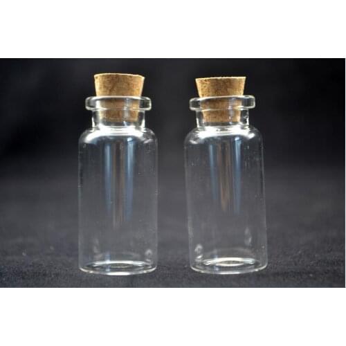 100pcs/lot 24*52*12.5mm Glass Jars wishing Bottle vial With Cork stopper container Wedding Holiday Decoration Christmas diy Gift