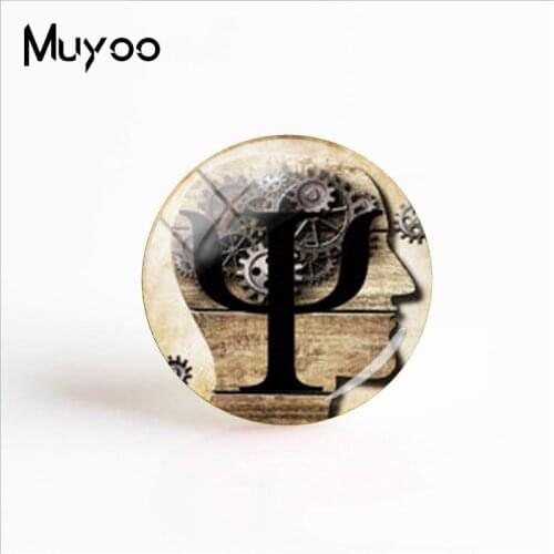 2018 New Fashion PSI Art Printed Photo Jewelry Psychology Handmade Photo Cabochons Dome Fashion Handcraft Jewelry