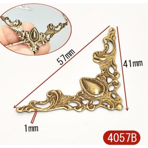 24PCS Metal Angle Corner Brackets Gold Bronze Notebook Cover For Menus Photo Frame Furniture Decorative Protector