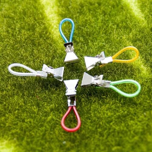5Pcs Tea Towel Hanging Clips Hanger Cloth Peg Clip Mixed Color Clothes Hooks Home Storage Clothe Drying Rack
