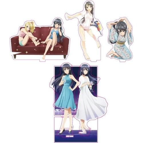 Anime Rascal Does Not Dream of Bunny Girl Senpai Mai Sakurajima Acrylic Stand Figure Model Plate Acrylic Desktop Toy Decoration