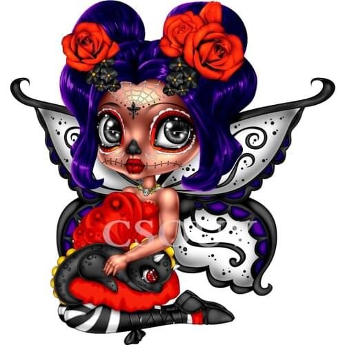 Diy Diamond Painting Cross Stitch Cartoon Butterfly Gil Full Resin Square Round Diamond Embroidery Mosaic Needlework Rhinestones