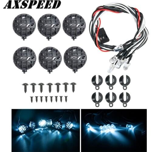 Simulated Car Wrangler (313 Wheelbase) Luggage Rack Light Model Car Roof Light 36 LED Lights for TRX4 SCX10 90046