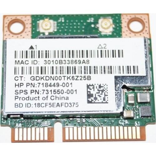 Wireless Adapter Card for HP COMPAQ WIRELESS N bluetooth CARD 718449-001 718451-001 DUAL BAND BCM943228HMB BRCM1058
