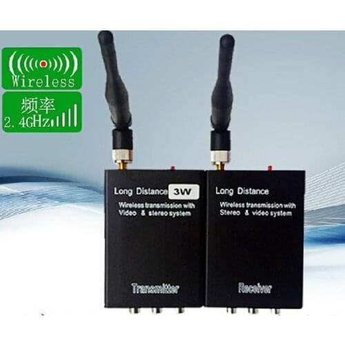 2.4G 3W 3000mW 3W wireless transmitter and receiver for the link fm station Free Shipping