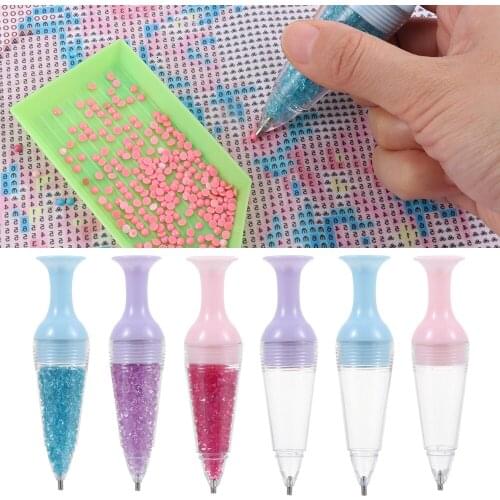 Flower Pot 5D Diamond Painting Point Drill Pen Cross Stitch Diamond Painting Tool Point Drill Pen Diamond Pen Sewing Accessories
