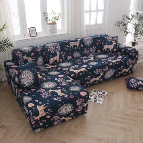 Elastic Sofas Covers Universal Cartoon Printing Modern for Living Room Sofas Covers