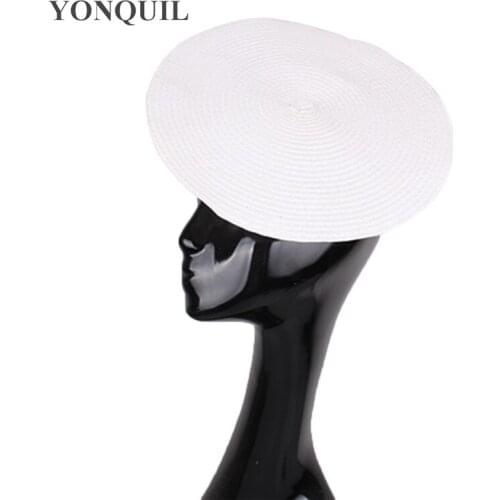 Imitation Straw 25CM Size Round Fascinator Base Make For Women Wedding Bride Hat DIY Hair Accessories Bridal Marry Chic Headwear