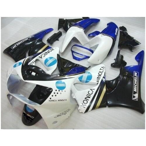 Motorcycle Fairing Kit for HONDA CBR900RR 919 98 99 CBR900 RR CBR 900RR 1998 1999 ABS blue white black Fairings set-Hey