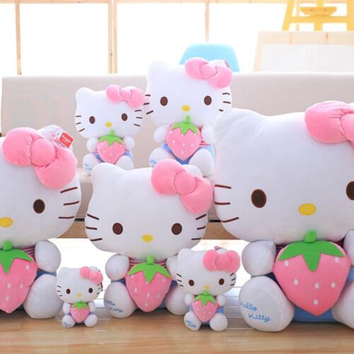 24 Cm 30 Cm Children’s Cute Cat Doll Plush Toy Soothing Doll Fruit Pillow Baby Birthday Christmas Gift Free Shipping