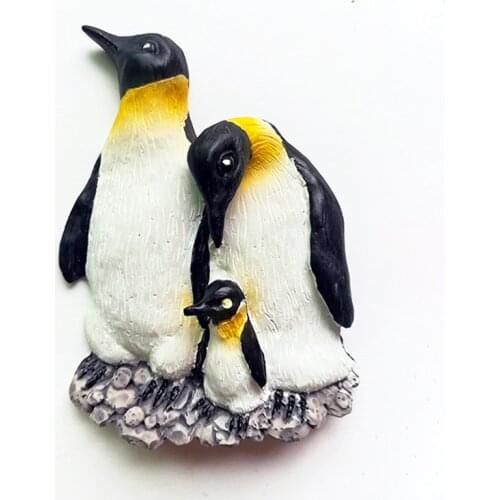 Pygoscelis Antarcticus Cute Animal Fridge Magnets Antarctic Penguin 3D Resin Refrigerator Magnet Souvenir Decorative Magnets