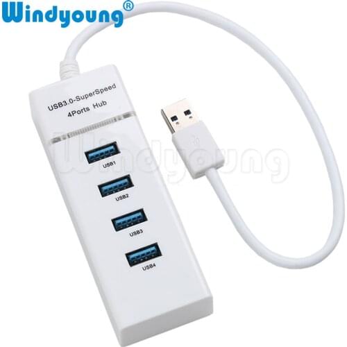 Mini USB HUB 3.0 5Gbps 4 PortMicro USB 3.0 HUB USB Splitter Adapter Super Speed High Quality Computer Peripherals White/Black