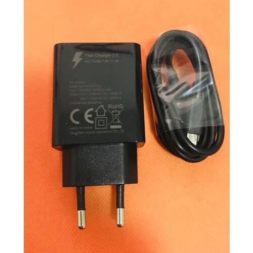 Original Travel Charger EU Plug Adapter+ USB Cable for DOOGEE S55 MTK6750T Octa Core 5.5inch Free Shipping