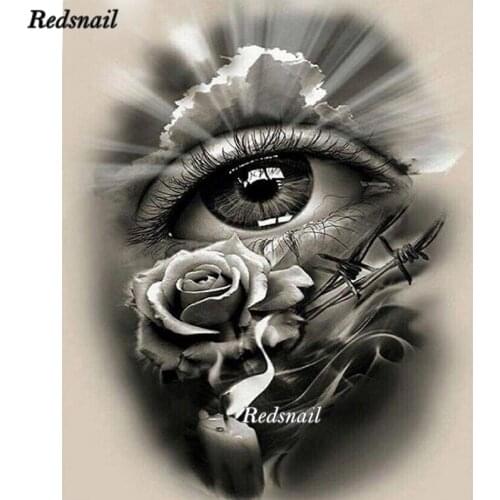 Full 5d diy diamond painting abstract eyes rose 3d pictures diamond embroidery mosaic pattern rhinestone home decor EE502