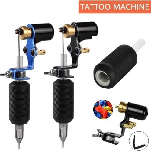 Complete Tattoo Machine Kit Set Professional Tattoo Rotary Pen Tattoo for Beginner Beauty Eyebrow Makeup Black Blue