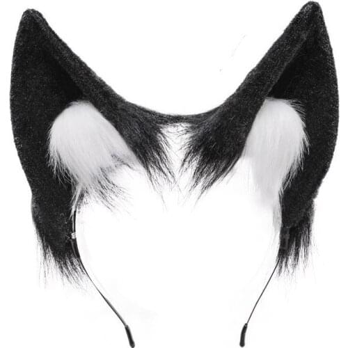 Fox Ear Hair Band Cute Halloween Anime Cosplay Lolita Girl Party Decoration Role-playing Clothing Sweet Hair Accessories