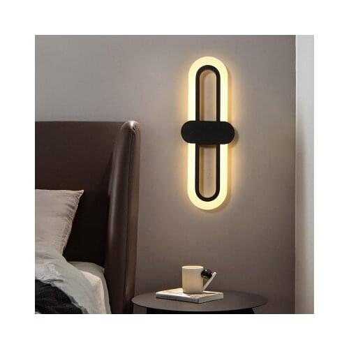 Simple wall lamp bedroom bedside lamp living room background wall LED aisle lighting personality porch stair lamps