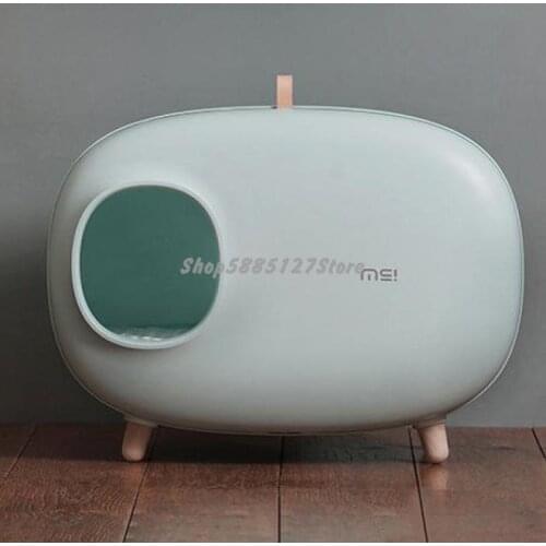 Cat Litter Basin Splash Proof Fully Enclosed Cat Toilet Large Integrated Cat Litter Basin Deodorant Cat Products
