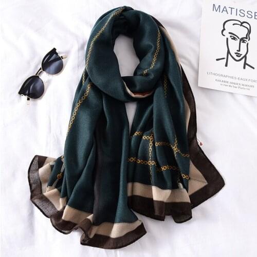 2020 Newest Printed Pattern Cotton Scarf 10pcs/lot