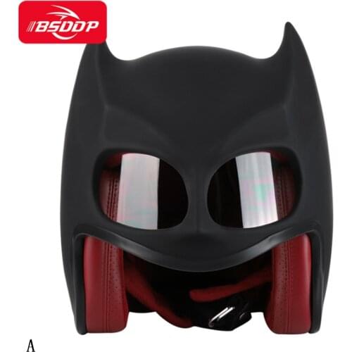 New motorcycle riding helmet, cross-country motorcycle full face helmet, personalized bat shape full-cover helmet