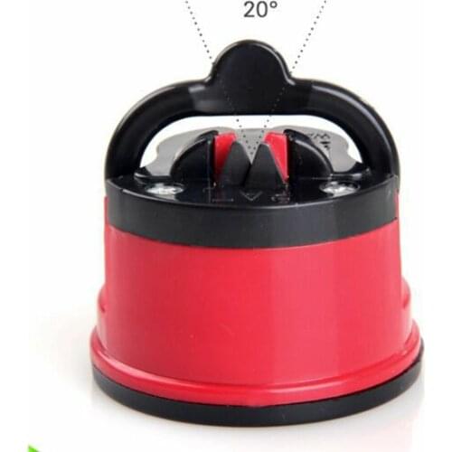 6 * 4.3 cm Household Kitchen Fine Iron Sharpener Grinding Kitchen Tools Vacuum Suction Cups Whetstone Anti-slip Tool