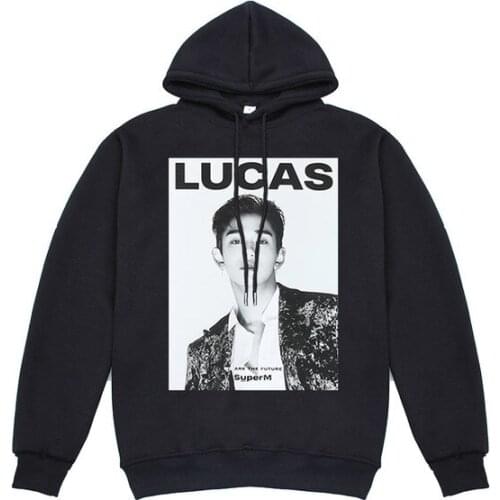 Kpop SuperM 1st Mini Album Hoodie Sweatshirt Photo Printed We Are The Future casual top streetwear