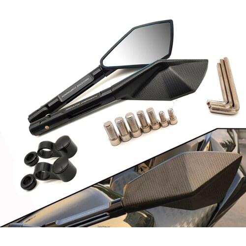 Universal Motorcycle Mirrors Aluminum View Rearview Side Mirror For BMW S1000 R RR XR Ducati 748 916 996 998 SS 750 800 900