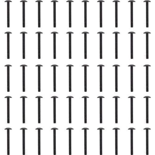 50pcs Computer Case Fan Screw Round Head Tapping Screw 30mm Long Screws