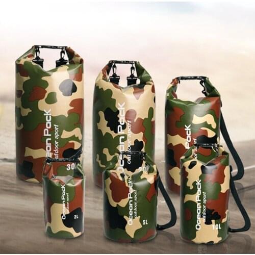 20L Waterproof Swimming Bag Folding Camping Drifting Swimming Kayaking River Trekking Bags Outdoor Dry Backpack Quick Dry Sack