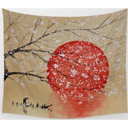 Japan Wall Tapestry Cover Beach Towel Throw Blanket Picnic Yoga Mat Home Decoration