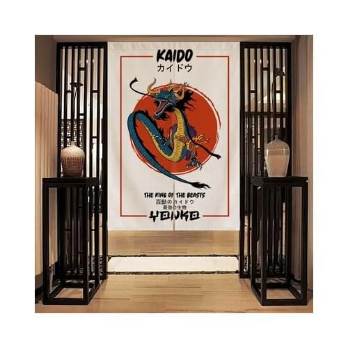 Japanese style restaurant fabric curtain Samurai warrior partition door screen kitchen window wall home decoration Noren