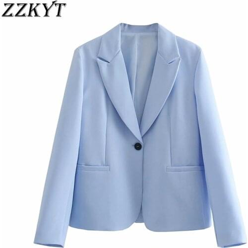 ZZKYT Women's Long Blazers