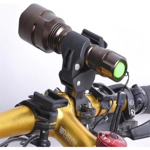 1PC 360 Rotation Torch Clip Mount Bike Bicycle Front Light Bracket Flashlight Holder Ideal for cycling bike accessories