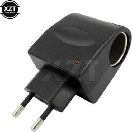 1pcs EU US Plug Adapter Converter 220V AC to 12V DC Car Cigarette Lighter Wall Power Socket 5 watts For Phone Tablets hot sale