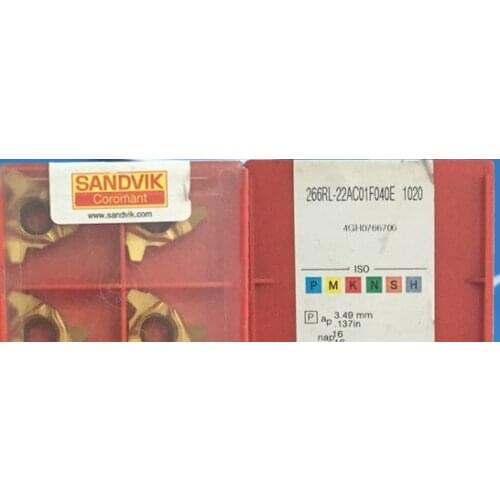 10PCS CARBIDE INSERT 266RL-22AC01F040E 1020