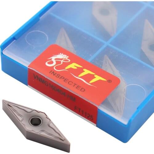 10pcs VNMG160404 HM FT1125 External Turning Tool VNMG 160404 Carbide Inserts High Quality CNC Lathe Tools For Stainless Steel