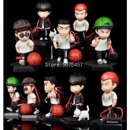 15cm SLAM DUNK Anime Figure Q Ver Sakuragi Hanamichi Action Figure Kaede Rukawa Hisashi Mitsui Akagi Takenori Figurine Model Toy