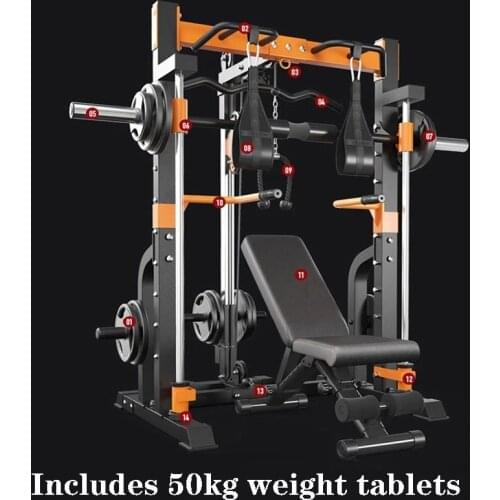 2021 hot sale Smith machine squat rack consumer and commercial gym training equipment weightlifting barbell bench press gantry