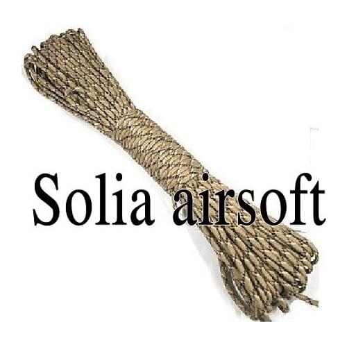 31 meter outdoor survival life saving safe rope for climbing mountain parachute lanyard digital desert camo