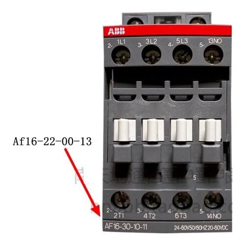 AF16-22-00-13*100-250V AC/DC ABB AC contactor AC and DC coil