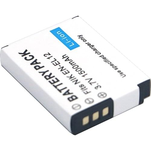 1500mAh EN-EL12 Camera Battery for Nikon CoolPix S610 S610c S620 S630 S710 S1000pj P300 P310 P330 S6200 S6300 S9400 S9500 S9200