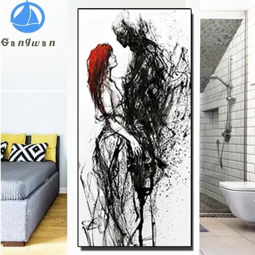 5D DIY Diamond Painting Simple Anime Japan Samurai Full Drill Diamond Embroidery Rhinestone Mosaic fantasy couple Picture decor