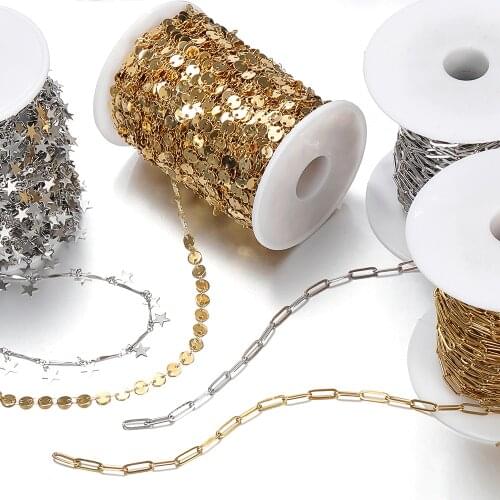 No Fade 1 meter Necklace Chain Stainless Steel Cable Chains Findings DIY Supplies Lots Bulk Wholesale Jewelry Making Components