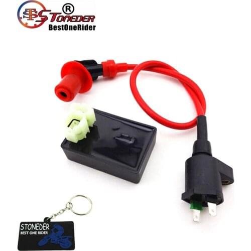 STONEDER Racing Performance 6 Pin DC CDI Box Ignition Coil For Kymco SYM Vento Scooter GY6 50cc 125cc 150cc Engine Moped