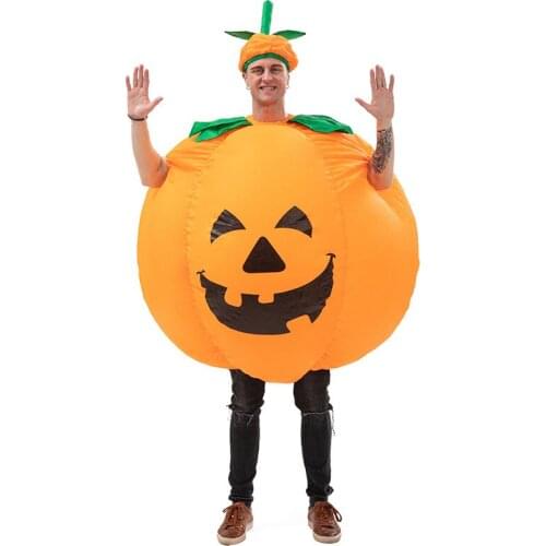 Halloween Carnival Performance Inflatable Costume Pumpkin Cosplay for Adult Funny Party Dress