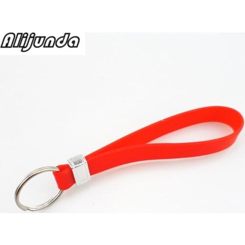 New silicone key long wristband bracelet key spoon portable key chain for Peugeot 206 207 208 301 307 308 407 2008 3008 4008