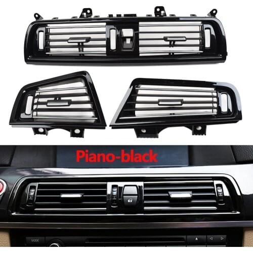 LHD RHD Front Left Right Central Piano-black Fresh Air Vent Outlet Panel For BMW 5 Series F10 F11 520i 525i 528i 530i 535i