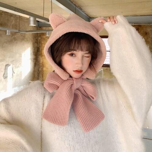 New arrival fashion outdoor thick sweet solid women hat autumn winter warm cute comfortable fresh temperament Earmuffs soft hat